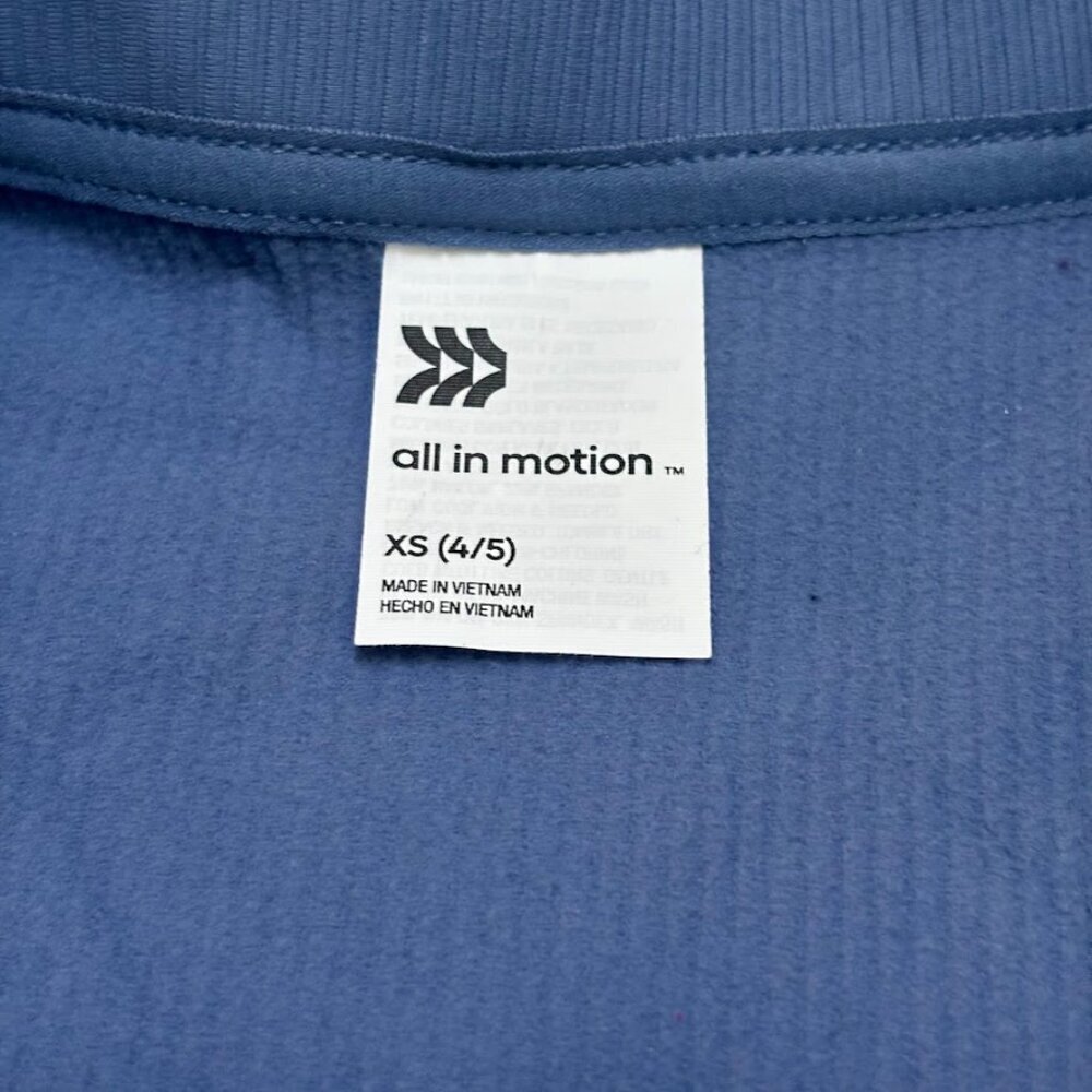 Blue "All in Motion" brand jacket, Size: XS - Picture 7 of 7